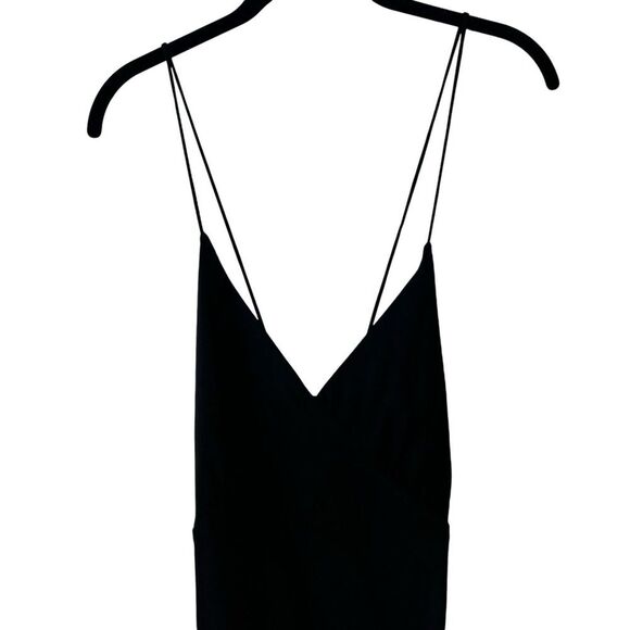 Banana Republic Asymmetrical Seam Midi Slip Dress‎ Whimsigoth Dark Fairy Size 14 - Picture 5 of 13
